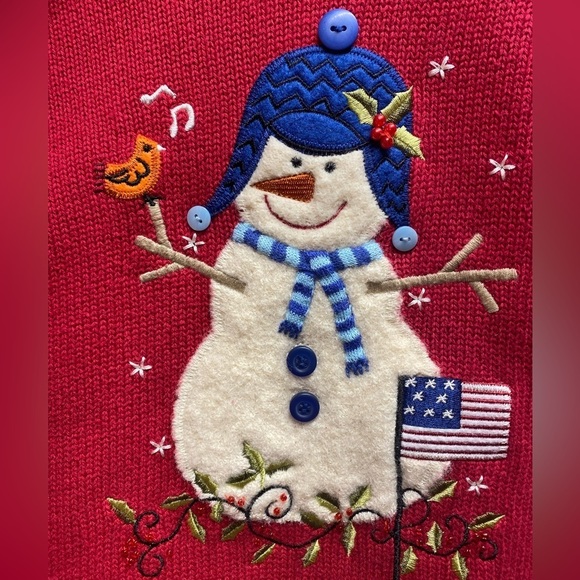 Vintage Christopher And Bank American Christmas Sweater - RARE Edition - Sz.P/M - Picture 5 of 5